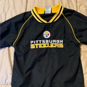 Boys Pittsburgh Steelers Rebok Windbreaker, size 5/6